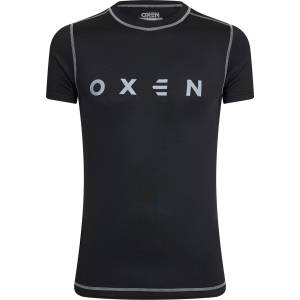 OXEN Фланелка с къс ръкав OXEN Men's Short Sleeve Baselayer Top - Black