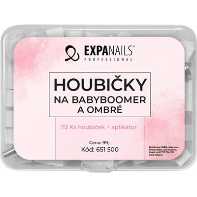 EXPA nails Houbičky na Babyboomer a Ombré 112 ks + aplikátor