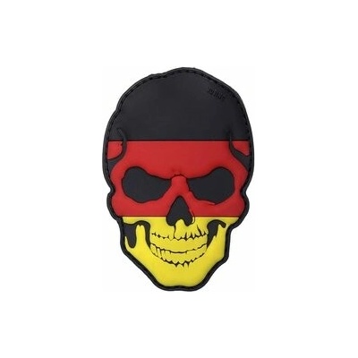 Gumová nášivka 101 Inc Skullhead vlajka Nemecko - farevná