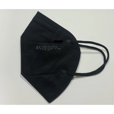 AZMED respirátor jednorazový 5-vrstvový FFP2 čierny 1 ks