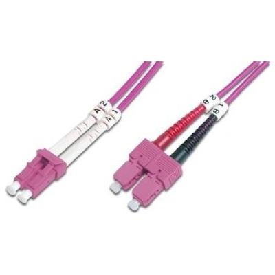 Digitus DK-2532-02-4 Fiber Optic Patch Cord, LC to SC, Multimode OM4 - 50/125 µ, Duplex, 2m