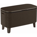 KETER BEVY BAR Multifunkčný stolík ratan, 83,5 x 40 x 50-74 cm, hnedý 17209510