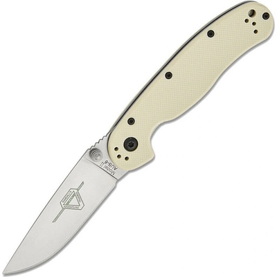 Ontario RAT-2 Satin Blade White Handle