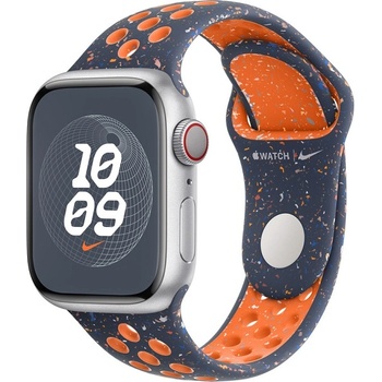 Apple Каишка Apple - Nike Sport Band, Apple Watch, 46 mm, S/M, Blue Flame (myla3zm/a)