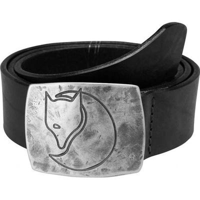 Fjällräven kožený pásek Murena Silver belt Leather Black