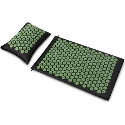 Spokey AKUMAT Akupresurní masážní s polštářem, 66 x 42 cm, zelená