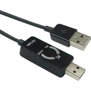 Roline Кабел USB 2.0 KM връзка PC/Android, 2 м, черен 11.02. 9180-10 (11.02.9180-10)