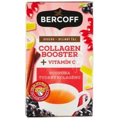 Bercoff Collagen Booster ovocno bylinný čaj s vitaminem C 16 ks