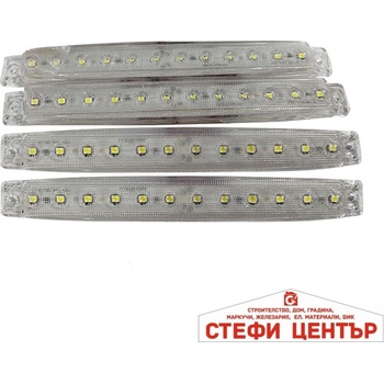 Paolo Габарит 0050 с 12 led диода - 24v Бял