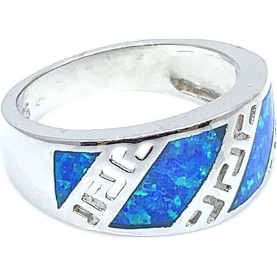Šperky Jan Kos jewellery Stříbrný prsten s modrým opálem 12118841
