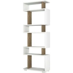 Bonami Етажерка Bonami 745DCD3606, 165x60 см, 6 нива, меламиново покритие, бял/кафяв (745DCD3606)