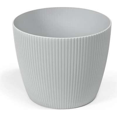 Lepaso Plastový květináč Magnolia Jumper 260 mm světle šedý