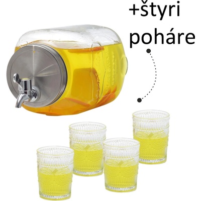 Home Sklenená nádoba 4l