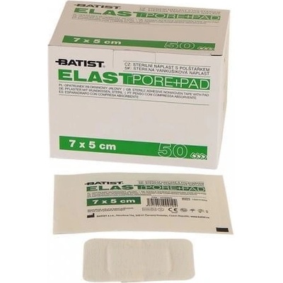 Batist Medical Elastpore+Pad sterilní 7 cm x 5 cm