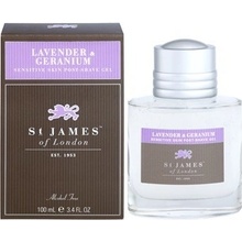 St James of London Lavender & Geranium gel po holení 100 ml