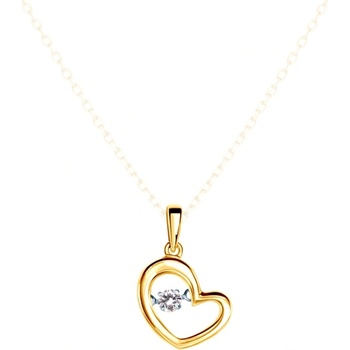 SAVICKI Висулка със сърце Savicki: злато, диамант