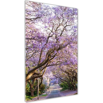 Vertikálny fotoobraz na skle Chodník stromy 50x100 cm