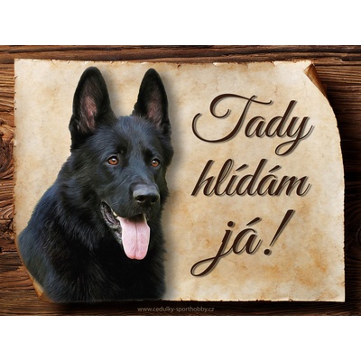 Sport hobby Cedulka Německý ovčák V Tady hlídám já CP569 1 15 x 11 cm