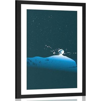 Plakát s paspartou kouzelná obloha - 20x30 silver