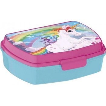Stor plastový box na desiatu Unicorn UNI0979