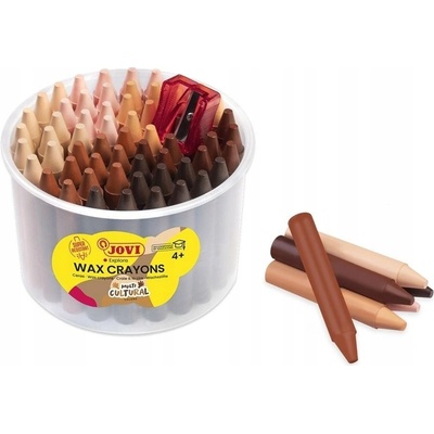 JOVI Voskovky Multikultúra + strúhadlo 60 ks