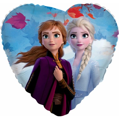 riethmüller Fóliový balónik srdca Frozen Elsa a Anna 48 cm