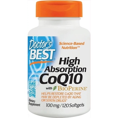 Doctor's Best High Absorption CoQ10 with BioPerine 100mg 120 softgels