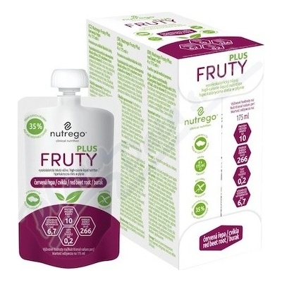 Nutrego Fruty Plus Červená řepa 4 x 175 ml
