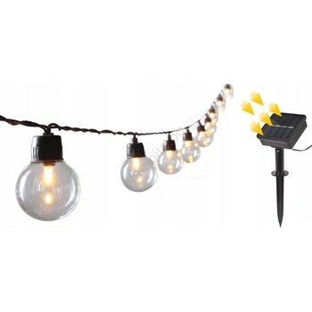 SmartLED LED соларен декоративен гирлянд 20xLED/8 режима 500 mAh 7, 6 m IP67 топла бяла светлина (SD0049)