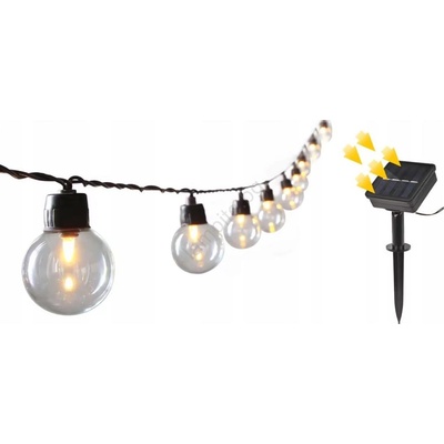 SmartLED LED соларен декоративен гирлянд 20xLED/8 режима 500 mAh 7, 6 m IP67 топла бяла светлина (SD0049)