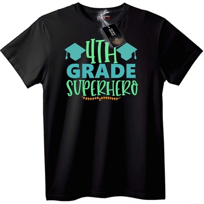 NOONEBRAND Супергерой на четвърти клас - 7XL, Black