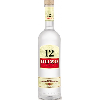 ouzo 12 38% 0,7 l (holá láhev)