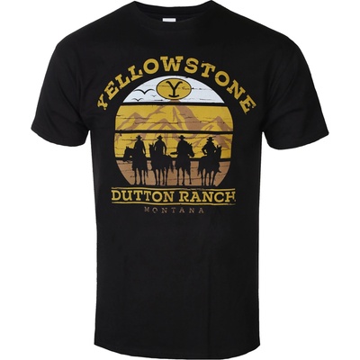 HYBRIS Мъжка тениска Yellowstone - Cowboys - Черна - HYBRIS - PM-1-YSTN013-H90-6-BK