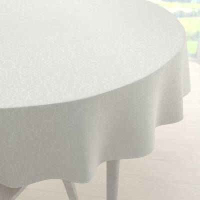 Biante Teflonový kulatý ubrus TF-010 Ornamenty smetanový Ø 140 cm