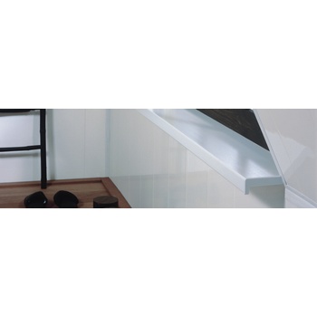 ARBITON Вътрешен pvc подпрозоречен перваз Бял u10см -1м