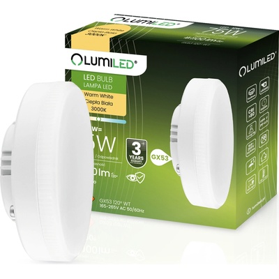 Lumiled LED žiarovka GX53 12W = 75W 1100lm 3000K Warm 120°