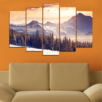 Vivid Home Картини пана Vivid Home от 5 части, Пейзаж, Канава, 110x65 см, Стандартна форма №0145