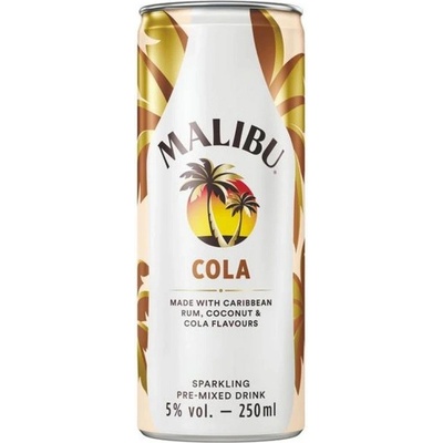 RTD Malibu & Cola 5% 0,25 l (holá láhev) – Sleviste.cz