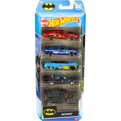 Hot Wheels autíčka DC Batman 5 ks