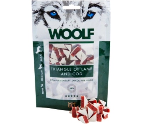 Woolf Dog Lamb and Cod Triangle 100 g