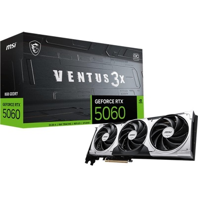 Видео карта MSI GeForce RTX 5060 Ventus 3X OC 8GB GDDR7 128-bit HDMI DP (912-V537-014)