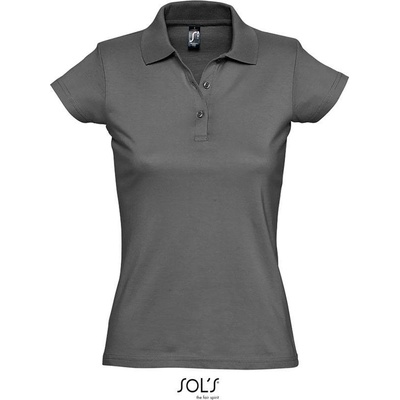 SOL'S Prescott Women Dámske polo sivá dark