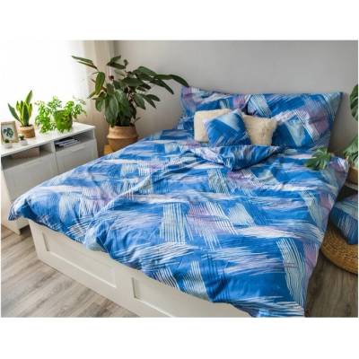 Sconto obliečky ELSA BLUE RIGHE 40x40 70x90 140x200