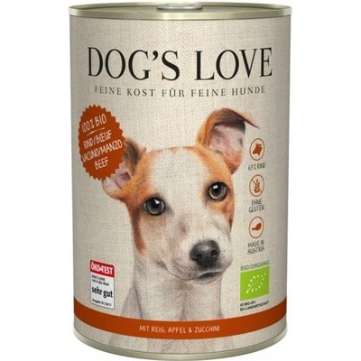 Dog's Love 100% BIO Organic Adult hovězí 400 g