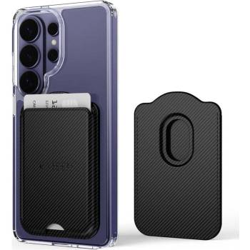 Tech-Protect Magsafe Калъф за Карти, Tech-Protect MagWallet Carbon Card Case, Черен (5906302326396)