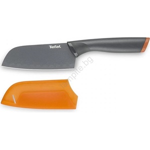 Tefal - Нож от неръждаема стомана santoku FRESH KITCHEN 12 см сив/оранжев (GS0167)