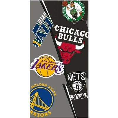 Carbotex bavlněná plážová osuška basketbalové týmy NBA 70 x 140 cm