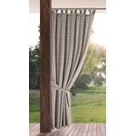 Eurofirany Garden Outdoor curtain with Velcro loops, 1 piece, opaque and weatherproof, UV protection, for balcony, terrace, pergola, gazebo, H240 x W155 cm, mottled brown - ZAS/GARDEN (B0H4RGSJ72)