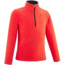 Quechua detská mikina MH100 červená oranžová