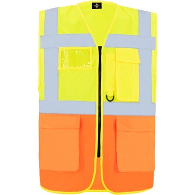 Korntex Hamburg multifunkčná reflexná vesta KX810 Signal Yellow
